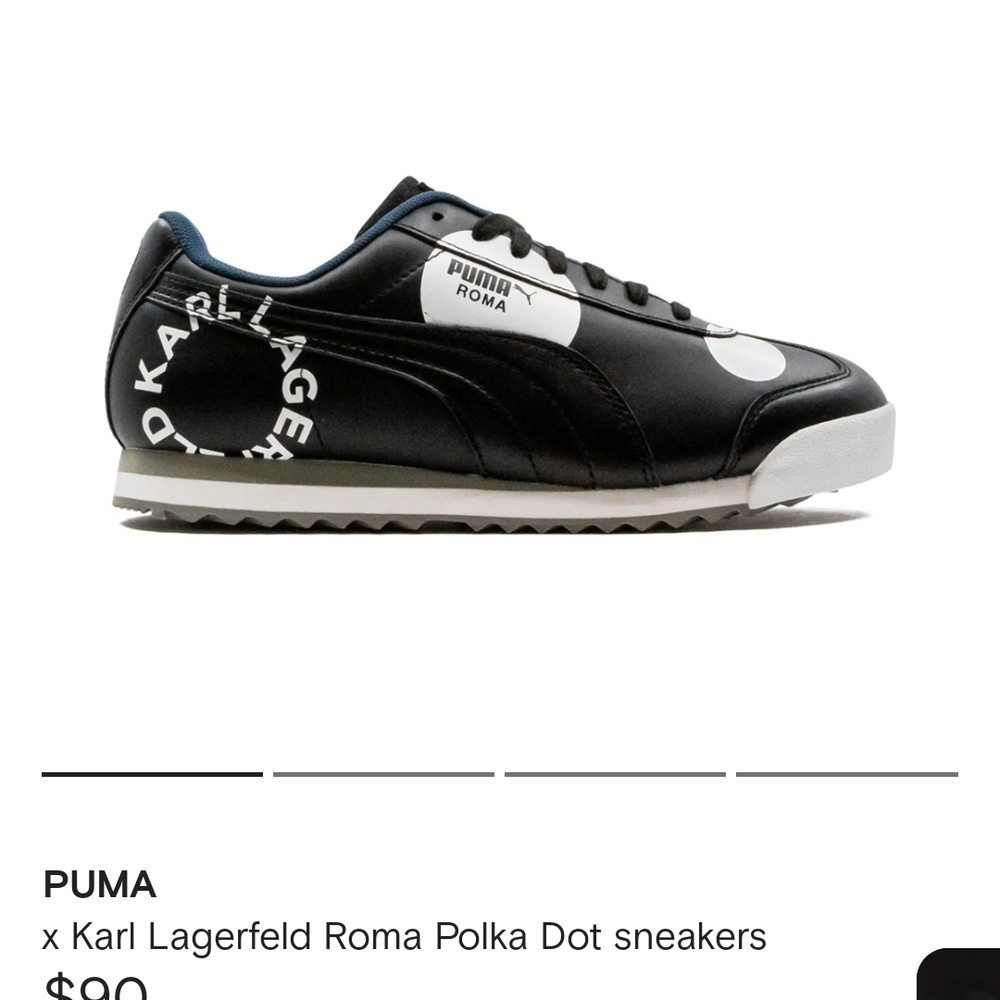 PUMA x Karl Lagerfeld Black Polka Dot Sneakers